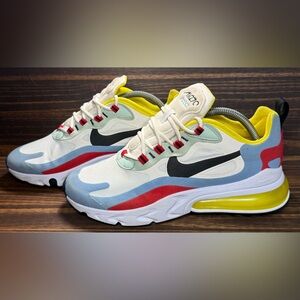 Nike Air Max 270 React Bauhaus Women’s Size 9.5 Shoes Multicolor Athletic Sneak
